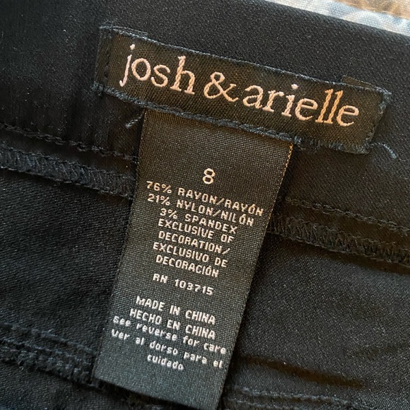 JOSH & ARIELLE dressy black stretchy pants. NEW - Picture 6 of 9